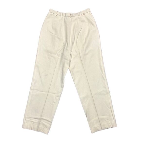 Vintage Pendleton White Dress Pants Trouser Size 10 Pleated Virgin Wool Hi-rise - Picture 3 of 12